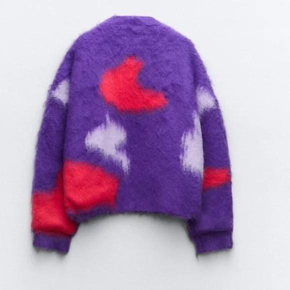 ZARA BRUSHED FINISH KNIT CARDIGAN - Picture 2 of 2